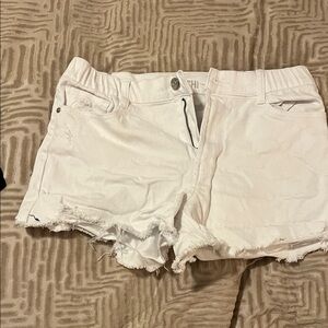 Rewash White Distressed Jean Shorts #11